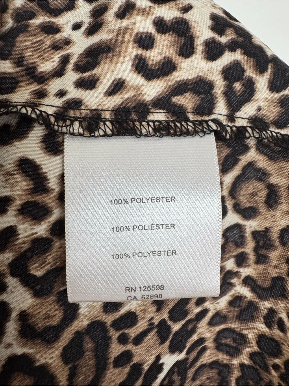 Ellen Tracy Leopard Print Sleeveless Shell in Brown and Black - Picture 7 of 8